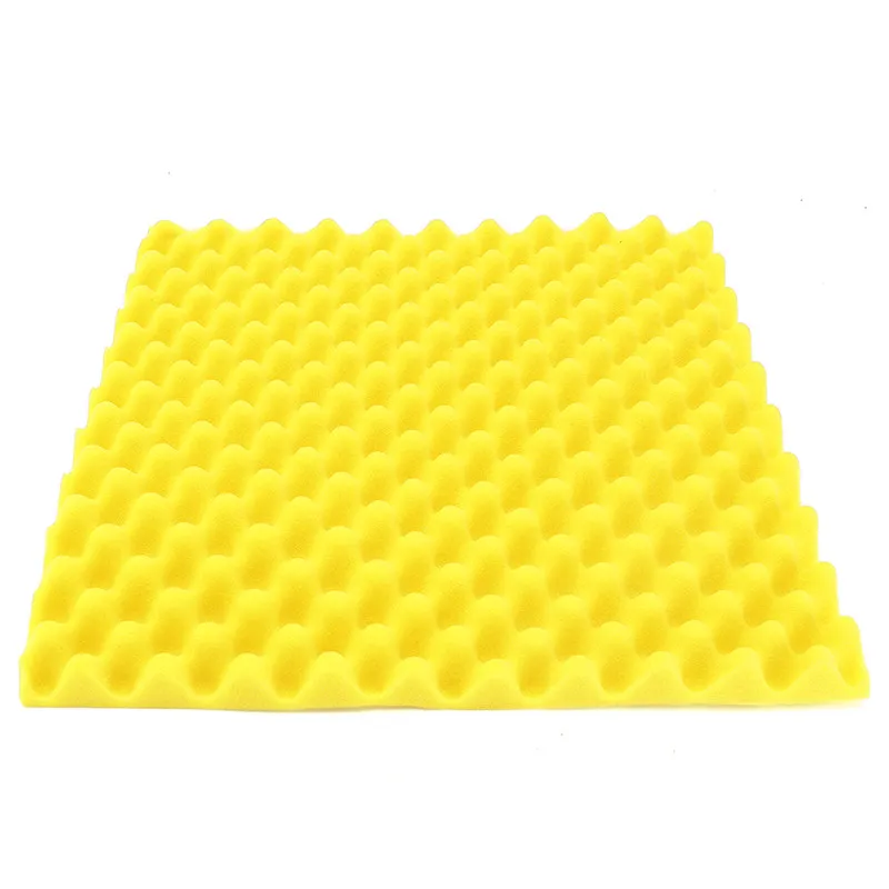 yellow Горячая 500x500x50 мм пена для звукоизоляции акустический пористый материал для студии Звукоизоляционная поглощающая обработка облицовочная плитка клиновидная губка пена - Цвет: yellow