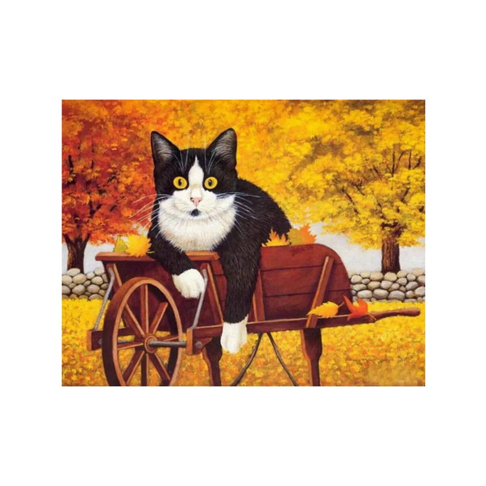 2530cm authmn harvest cute fat cat diy 5d diamond painting animals cross stitch embroidery - Harvest Decor 2530cm authmn harvest cute fat cat diy 5d diamond painting animals cross stitch embroidery - Harvest Decor
