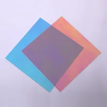 Красочный DIY радужная пленка акриловые вечерние праздничные декоративные выставочные витражи 30 см X 30 см(11," X 11,8"