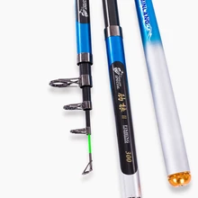 Carbon Fiber Telescopic Fishing Rod Pole Distance Throwing Spinning Fishing Rod Power XH 2.1/2.4/2.7/3.0/3.6M Fishing Tackle