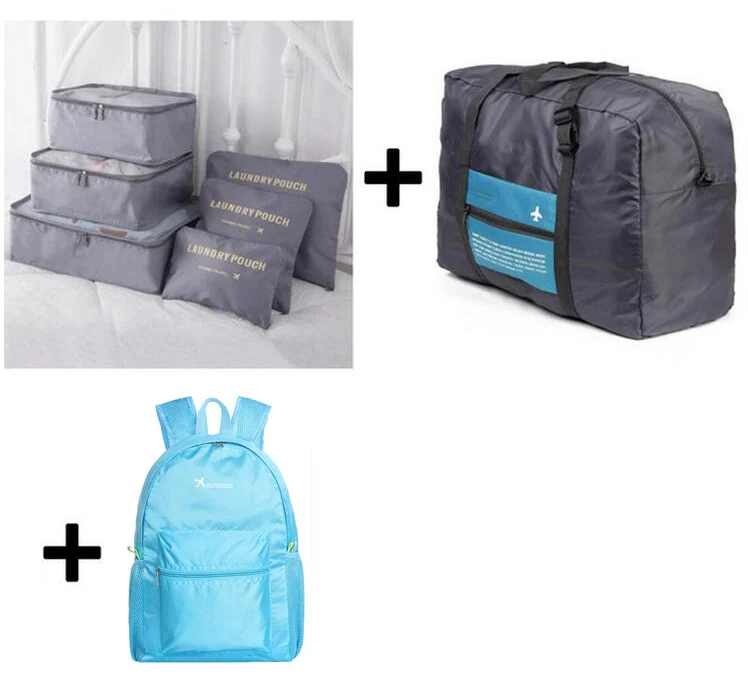 IUX Органайзер, складная сумка, дорожные сумки, большие сумки для обуви, сумки для мужчин и женщин, сумки для багажа, дорожные сумки, упаковка кубиков, сумки,, bolsas - Цвет: gray3