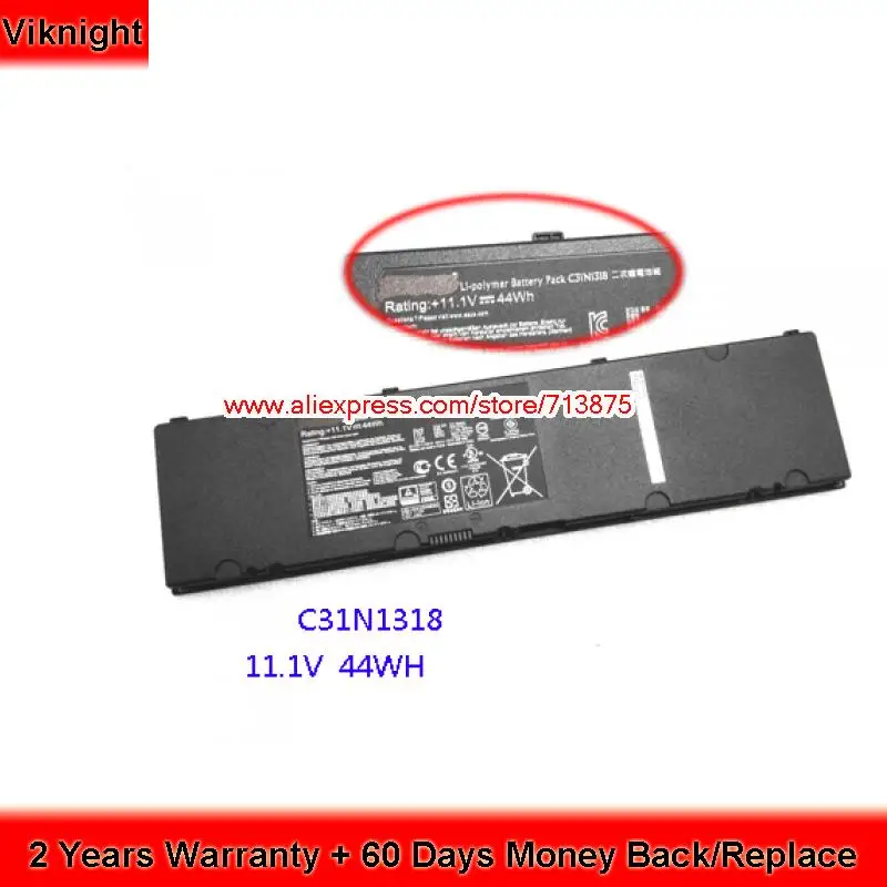 

C31N1318 Battery For Asus PU301 PU301LA ROG Essential PU301LA-RO064G 44Wh