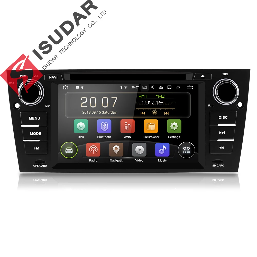 Isudar Штатная Автомагнитола dvd gps навигация с канбус на Android 8.1.0 2 Din Для автомобилей