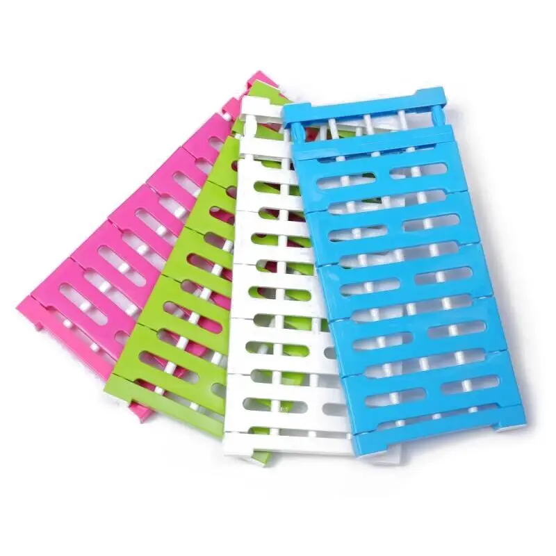 

Free telescopic Wardrobe Partition Storage Rack Cabinets Holder Organizers Telescopic Spacer Frame Clothes Bathroom Shelves