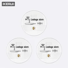 KERUI 3 шт. 90 дБ объем домашний кухонный Туалет пол детектор утечки воды датчик утечки воды охранная сигнализация работает самостоятельно