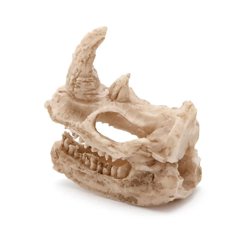 Смола носорог череп рыбы Декор Танк украшение аквариума ландшафтный дизайн