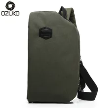 Ozuko 4 цвета Новая повседневная мужская сумка на груди модная многослойная Сумка через плечо Сумка На Открытом Воздухе маленькая дорожная сумка через плечо