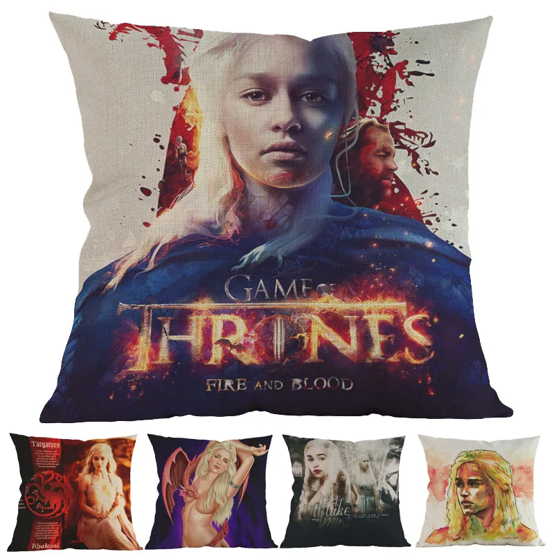 Игра престолов матушка драконов Дейенерис Таргариен сексуальный моделирующий чехол для подушки для дома, дивана, декоративная наволочка, новинка, распродажа
