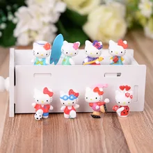 KT Hello Kitty Hellokitty Cartoon Toy Model Cute Home Decoration Doll PVC Sports Suit
