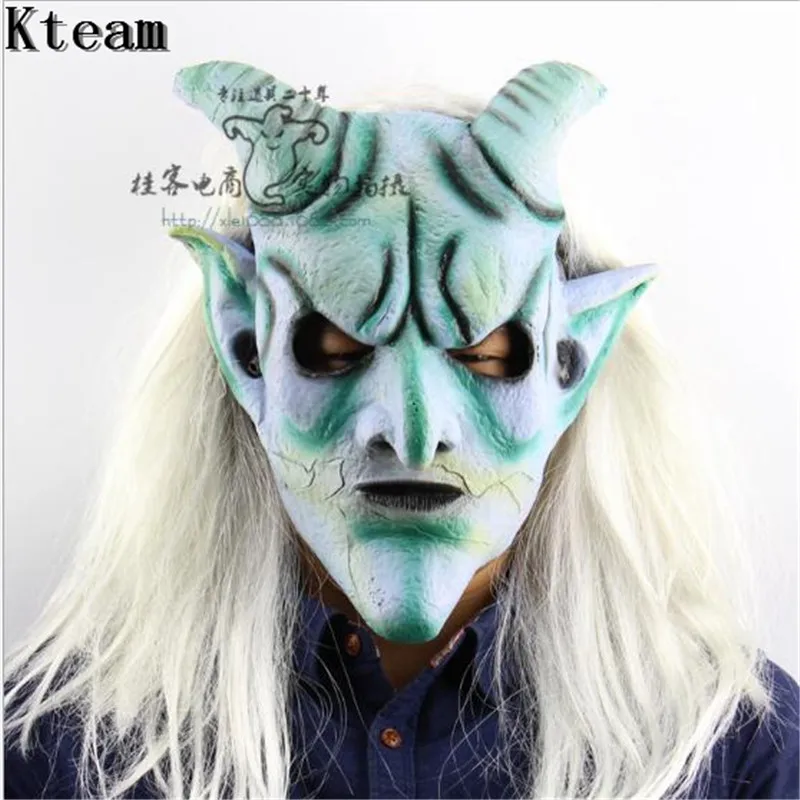 

Hot!!Halloween Horror Mask Scared Party Devil Ornaments Simulation Scary Mask Skull Mask for Halloween Party Masquerade Supplies