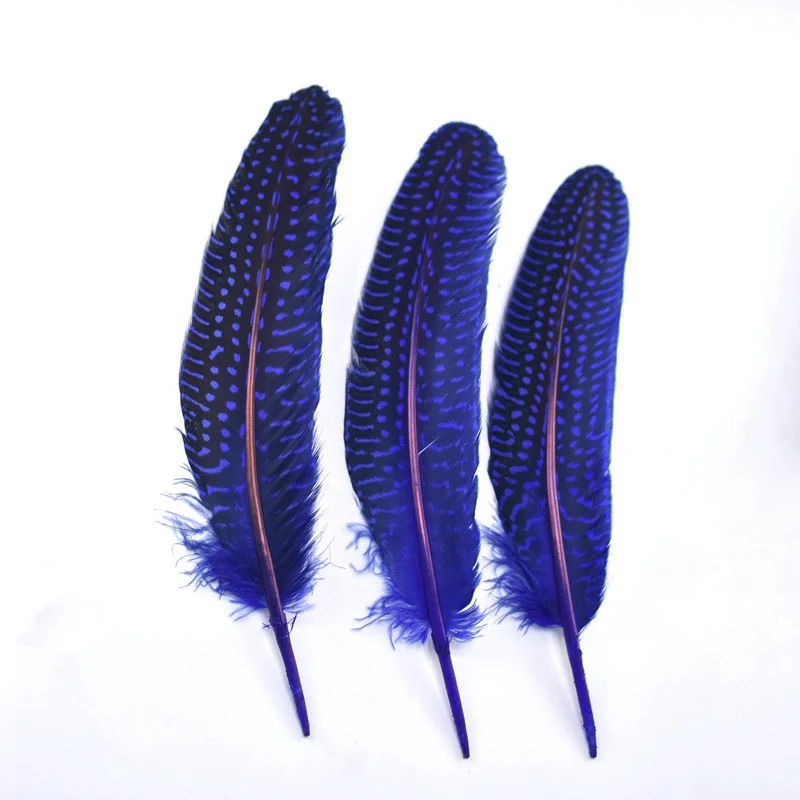 

10 Pcs 15-20cm Royal blue pheasant feathers crafts DIY wedding feathers decor plumes colored chicken feathers for jewelry making