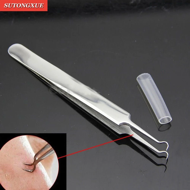 

Stainless Steel Tweezers Eyelash Extension Acne Needle Blackhead Removal Safe Anti-static Face Care Beauty Cosmetic Repair Tools