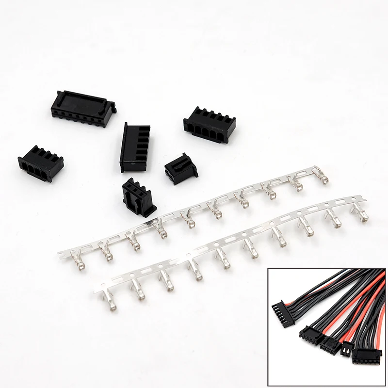 1S/2S/3S/4S/5S/6S/7S/8S Black Lipo Battery Balance Connector for RC