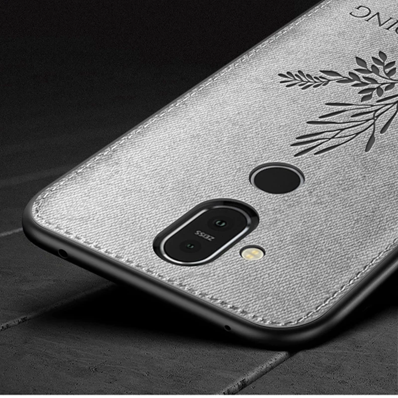 Чехлы для Nokia 8 1 2018 чехол из хлопчатобумажной ткани Мягкая силиконовая задняя