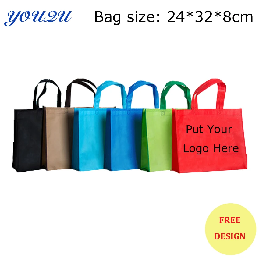 

Hot Sales Custom PP Non Woven Bag/Non Woven Shopping Bag/ Woven PP Bag For Promotion with custom logo and samll MOQ