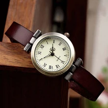 New fashion hot-selling leather female watch ROMA vintage watch women dress watches 4 colors