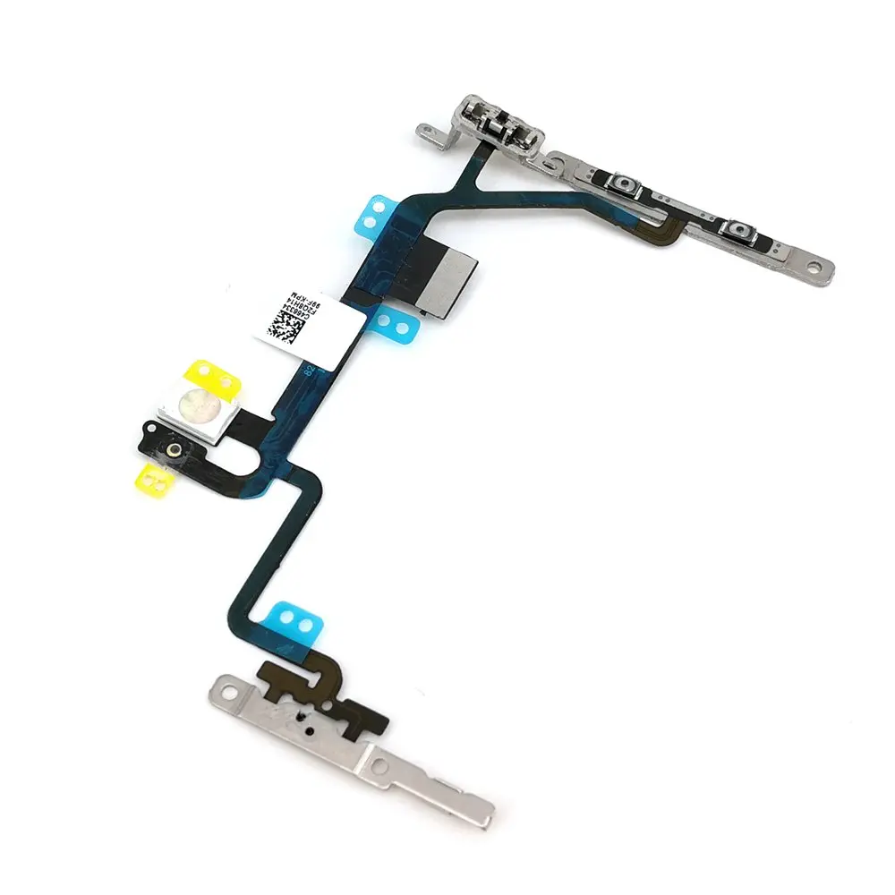 

for IPhone 8 8 Plus Power Volume Button Mute Switch Flash Light Flex Cable Pre-installed Metal Bracket Replacement
