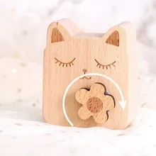 

Creative Cartoon Cat Music Box Wood Musical Box Sky City Send Girlfriends Children Valentine's Day Birthday Gift Best Gifts