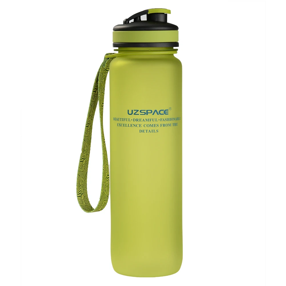 650 мл 1000 мл Uzspace Спортивная бутылка для воды портативный походы в горы пластиковый чайник