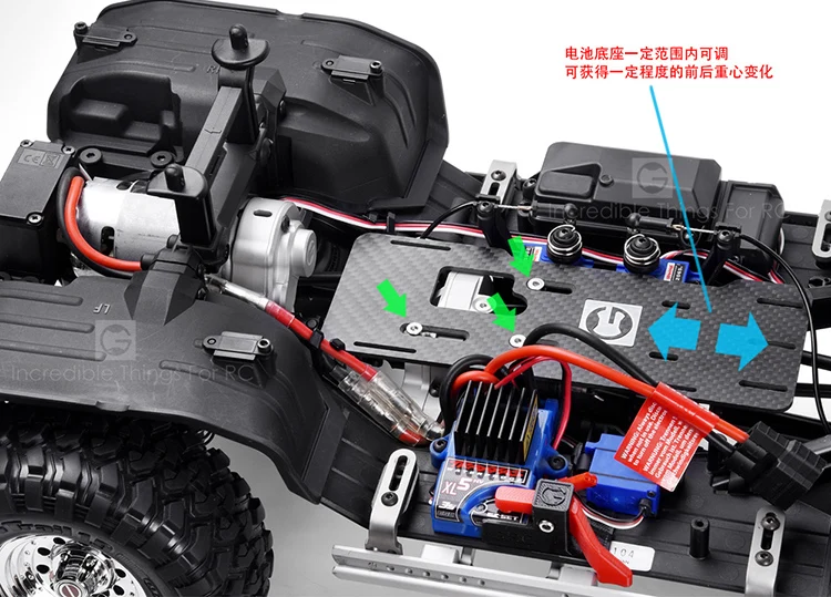 GRC TRX4 G2 двигатель предредукторный коробка передний мотор комплект T4 передний-установленный моделирование V8 двигатель