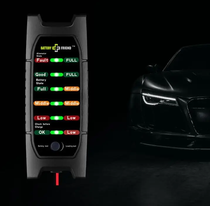 

Battery Tester Car Battery Tester and Alternator Tester are Battery test equipment 12Vbattery alternators test Battery Tester