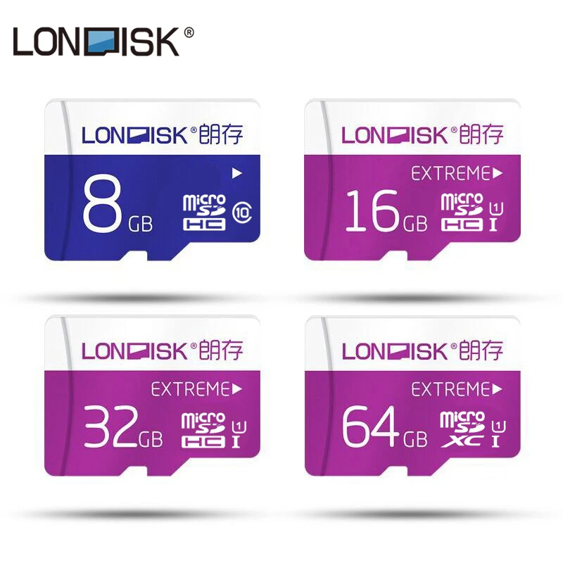 Londisk Карта Micro Sd 8 ГБ 16 32 64 Class10 UHS-1 Памяти карты Флэш-Карты Microsd TF для смартфона