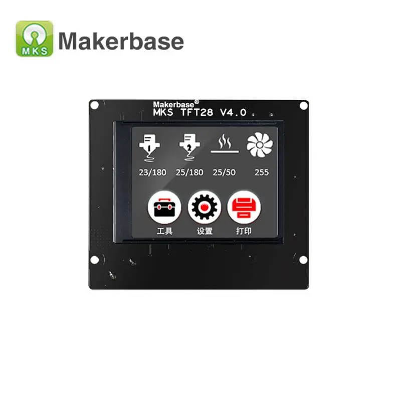 3D أجزاء تحكم عرض MKS TFT28 V4.0 2.8 بوصة شاشات تعمل باللمس tft دعم/WIFI/APP/انقطاع/اللغة ل MKS SBASE