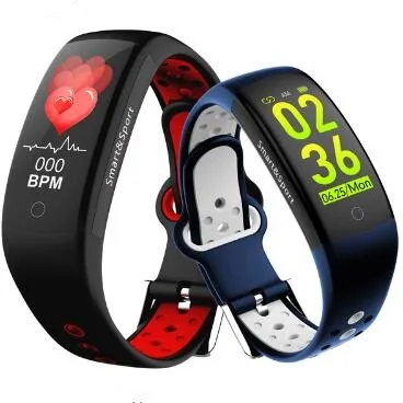 

3D dynamic Smart Bracelet Q6S Blood Pressure Heart Rate Monitor smart wristband Fitness tracker Sports Watch Pk xiaomi mi band 3
