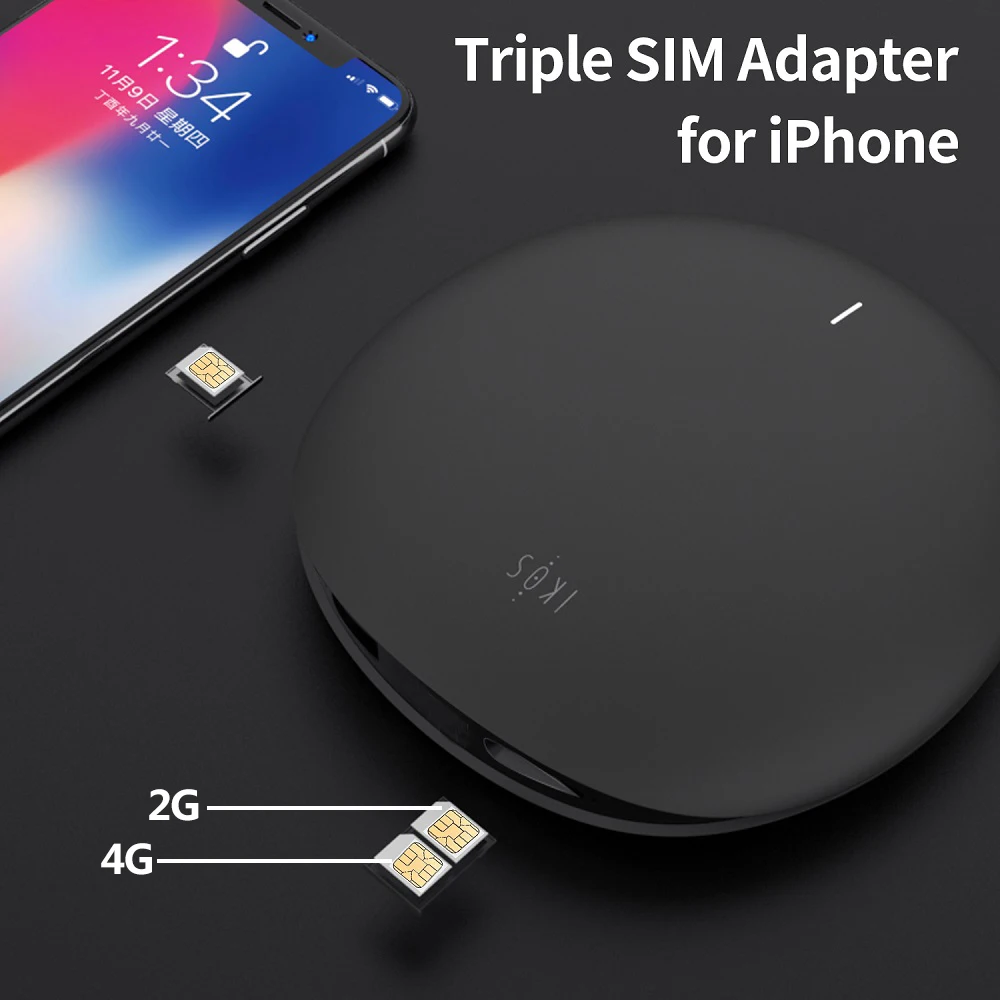 IKOS 4G сеть бесплатного роуминга две SIM карты и три онлайн для Iphone поддержка