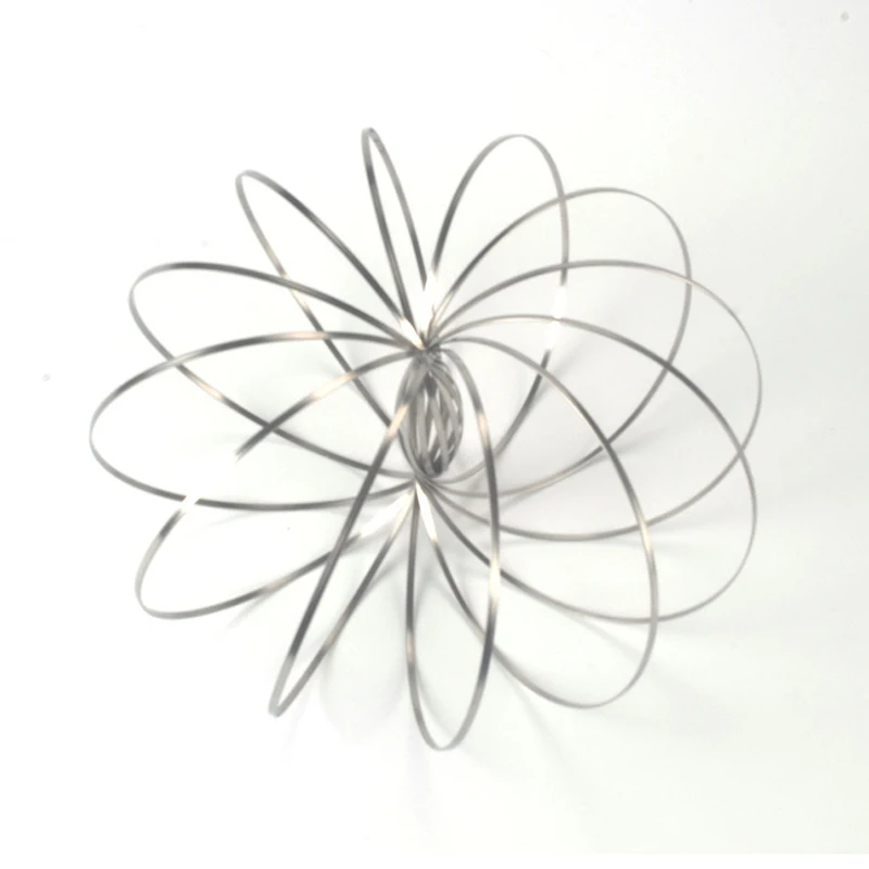 Игрушка Flow rings из нержавеющей стали кольца игрушки оригинальная кинетическая Весенняя игрушка Мульти сенсорные интерактивные 3D формы кольцо игрушка
