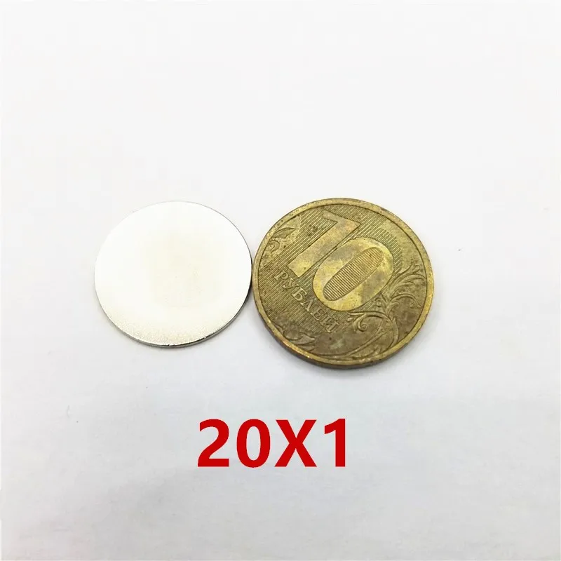 

100/200pcs 20x1 Earth Neodymium Magnets 20*1 Magnet 20mm*1mm Round Diameter Magnet Rare 20x1mm 20*1m'm
