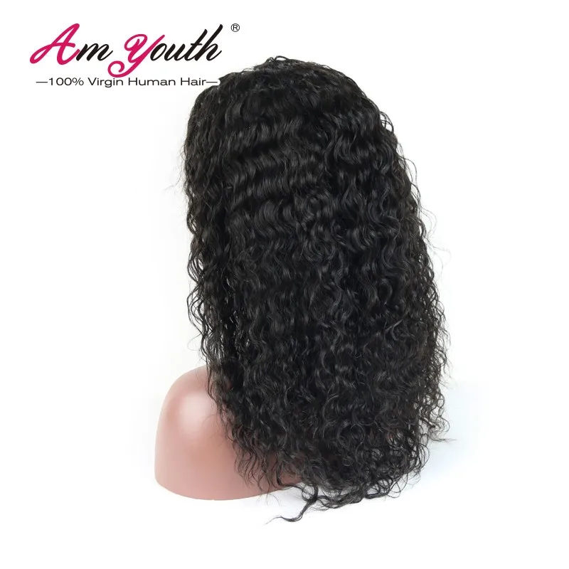 Full Lace Human Hair Wigs For Black Women Brazilian Loose Curly Full Lace Wig Virgin Hair Glueless Lace Front Human Hair Wig (2)