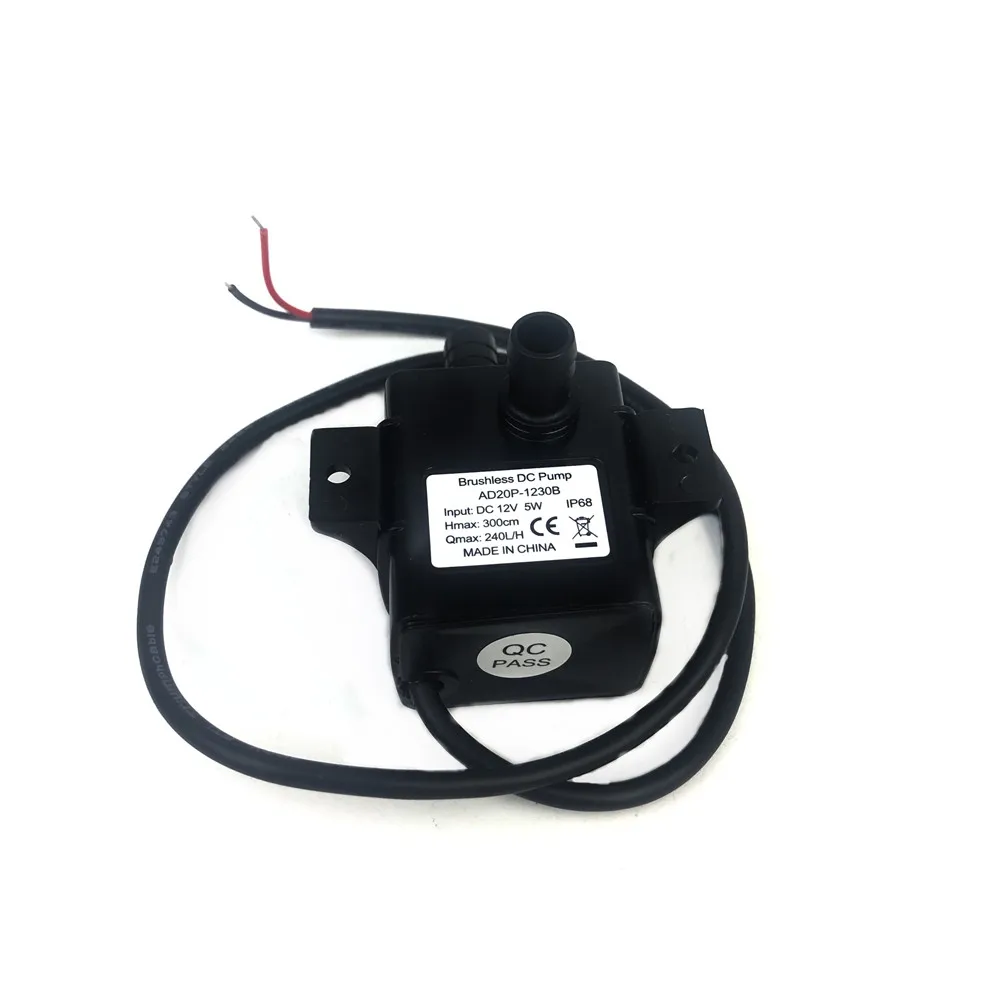 

DC12V Cooling cycle mute micro 5W brushless submersible pump Mini fish tank