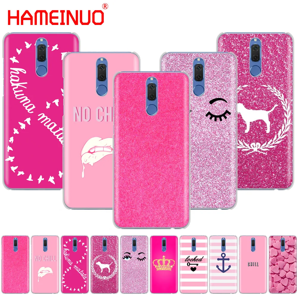 HAMEINUO plain pink girl print Cover phone Case for Huawei NOVA 2 2S 3e PLUS LITE P smart 2018 enjoy 7s mate 7 8 9 10 pro | Мобильные