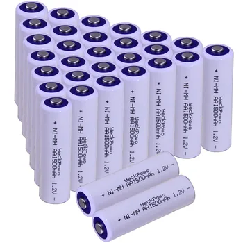 

Real capacity! 30 pcs AA 1.2V NIMH AA rechargeable AA battery 1500mah for camera razor toy remote control flashlight 2A