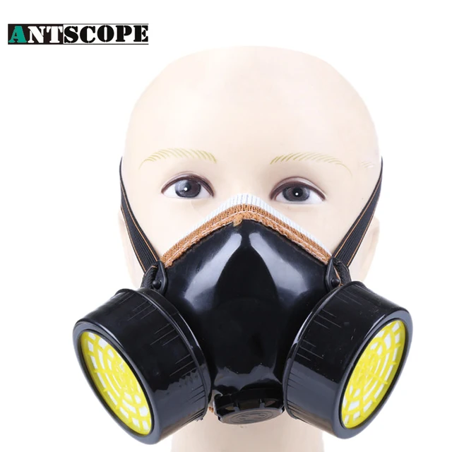 Work Mask Respirator Half Gas Mask Respirator Spray Pesticide/ Painting