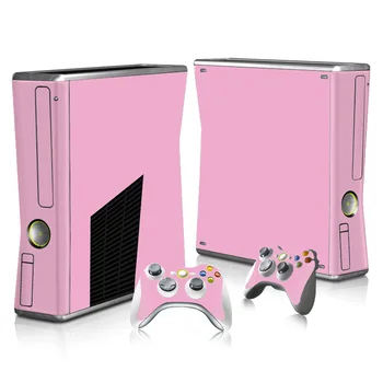 

Lovely Pink skin stikers Protector Vinyl Sticker for Xbox 360 Slim Console with 2 Controller Skins Cover