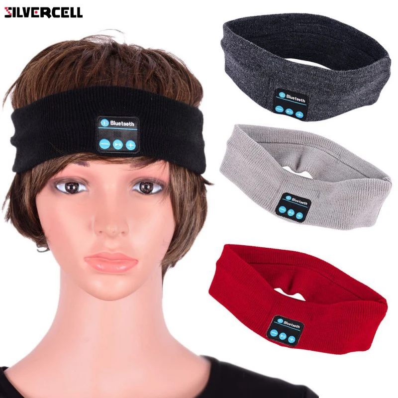 Unisex Knitted Wireless Bluetooth Sleeping Headband Headset Headphone
