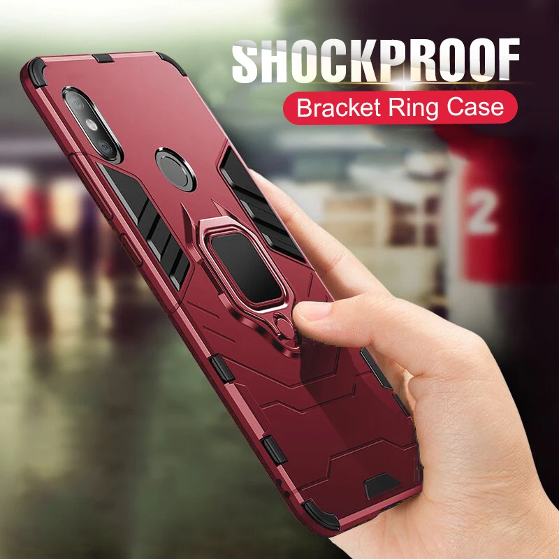 

Magnetic Ring Shockproof Case For Xiaomi mi 8 SE A1 A2 Phone Case Full Cover For Xiaomi mi8 SE A1 A2 Armor Silicone Back Case