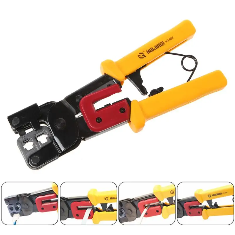 Сетевой RJ45 RJ11 RJ12 RJ22 6P 8P обжимной кабель плоскогубцы щипцы резак бурение