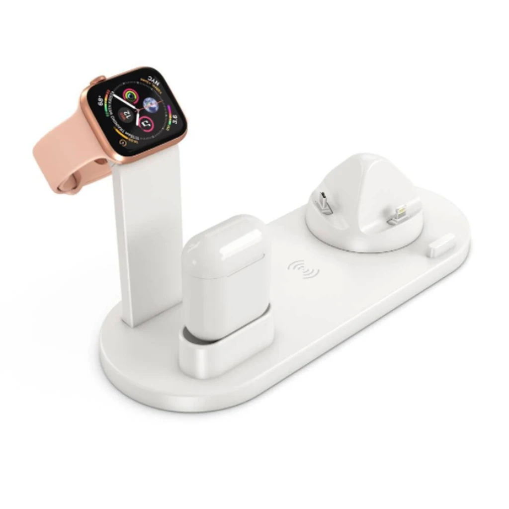 Беспроводное зарядное устройство 3 в 1 Qi быстрая Беспроводная зарядная док-станция для Apple Watch для Airpods для iPhone X XS XR Xs Max несколько устройств