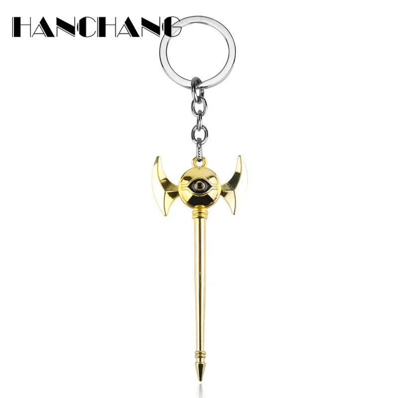 

Personalized Jewelry Key Chain Game Wang Seven Artifact Keychain Game King Millennnium Thousand Years Metal Keyring Chaveiro