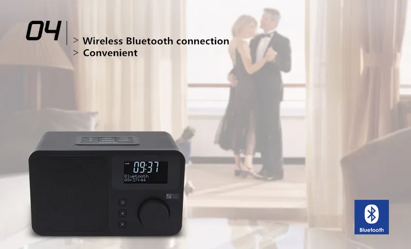 DAB/DAB+/FM радио океан цифровой DB-230B DAB+ цифровой радио Bluetooth двойной будильник многоязычное меню