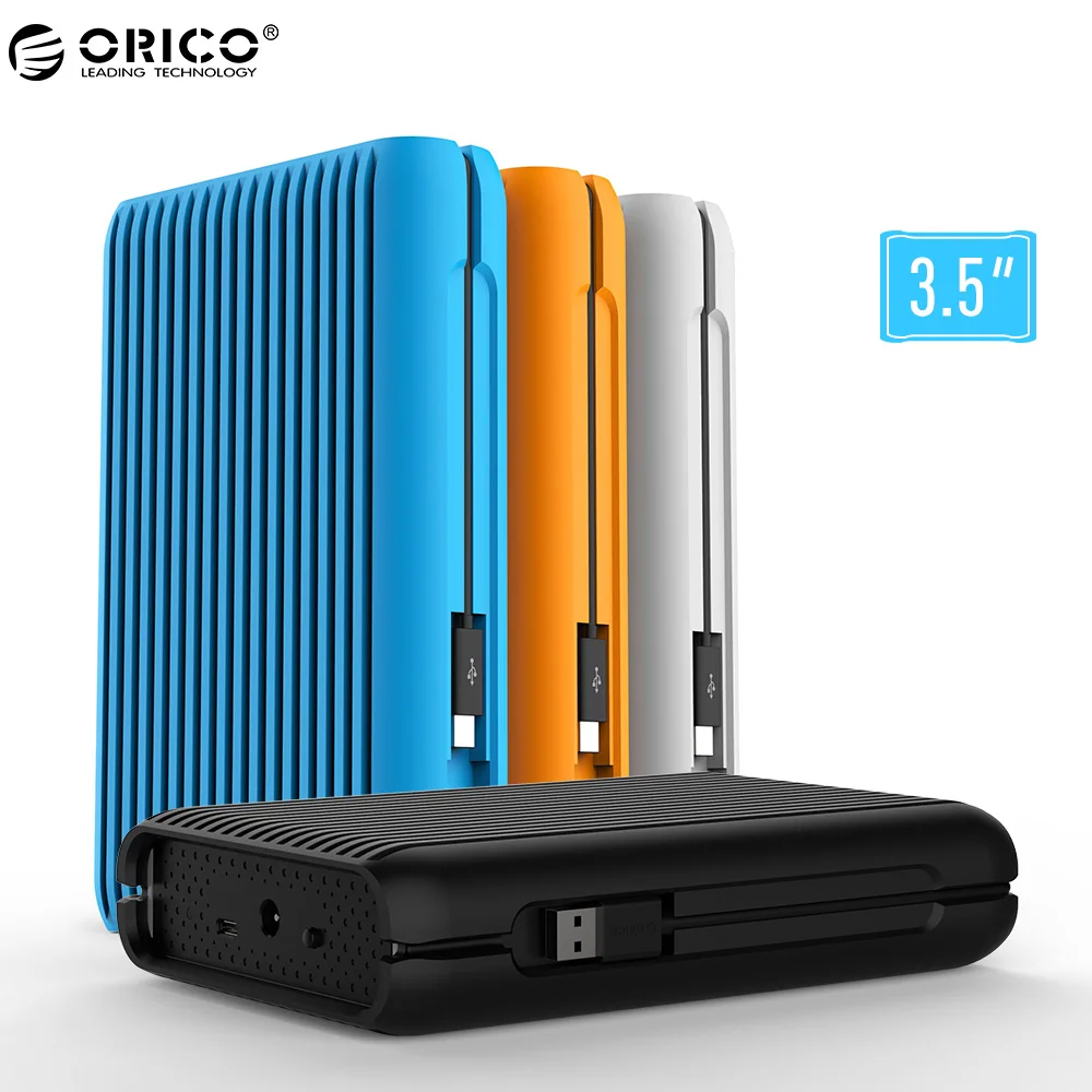 ORICO HDD 1/2/3/4 TB USB3.1 Gen2 TYPE-C 3.5 In 10Gbps High-Speed Shockproof External Hard Drives HDD Desktop Mobile Hard Disk