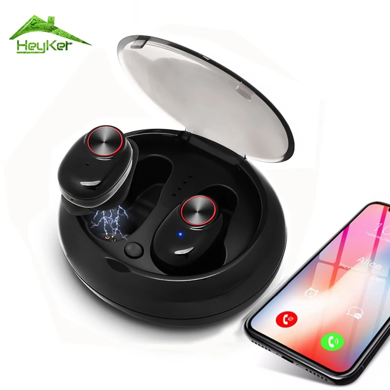 

Mini TWS Dual Wireless Earphones Bluetooth 5.0 Headsets Earbuds Handsfree Stereo Music With Charging Box Fone De Ouvido Xaomi