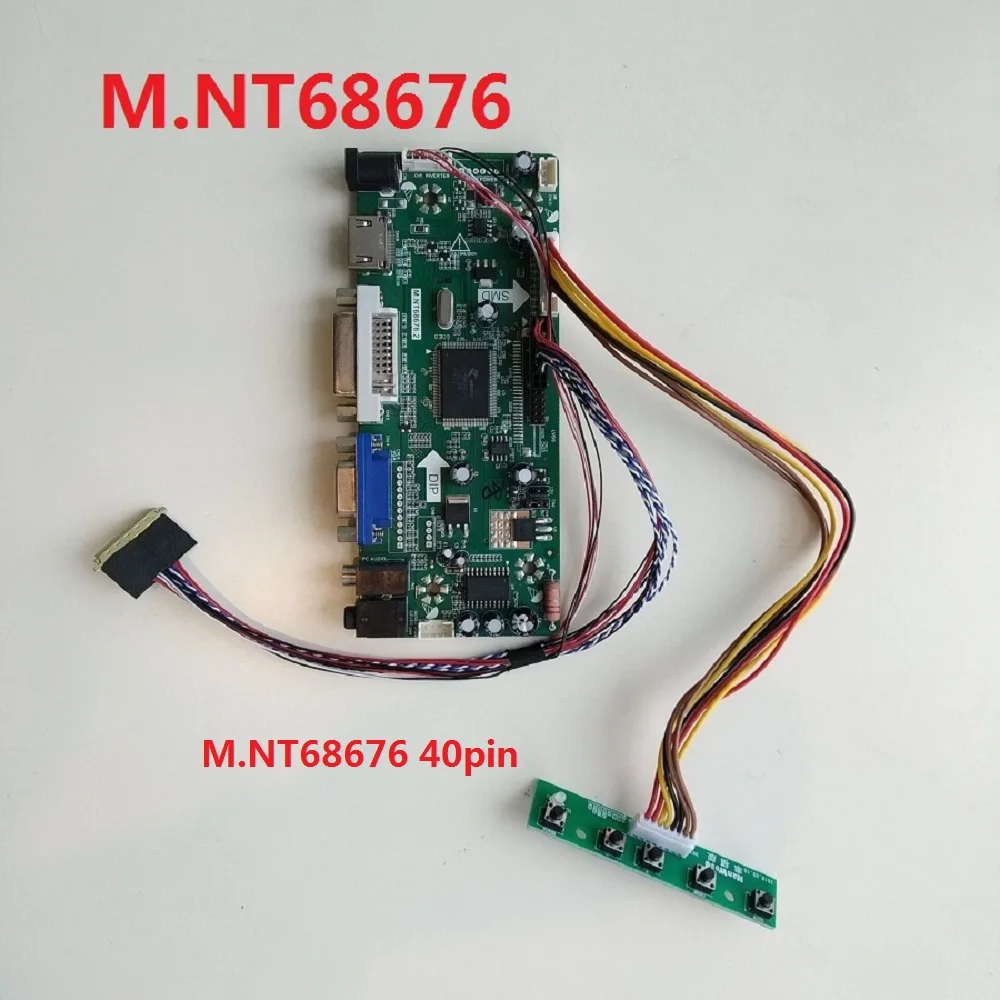 HDMI M NT68676 DIY DVI VGA Controller board LCD Kit LED for 15 6 LP156WH3 TL