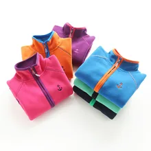 Unisex Kids Jackets Autumn Winter Warm Fleece Coat for Baby Girls Boys Embroidered Anchor Sweatshirt Children’s Outerwear