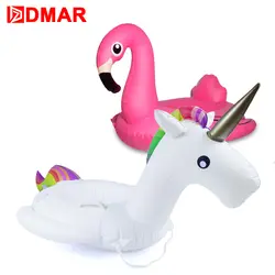 DMAR 74см Надувной Единорог Надувной Фламинго Лебедь для Детей Надувной Круг Для Плавания Новороженных Десткий Надувной Матрас для Купания