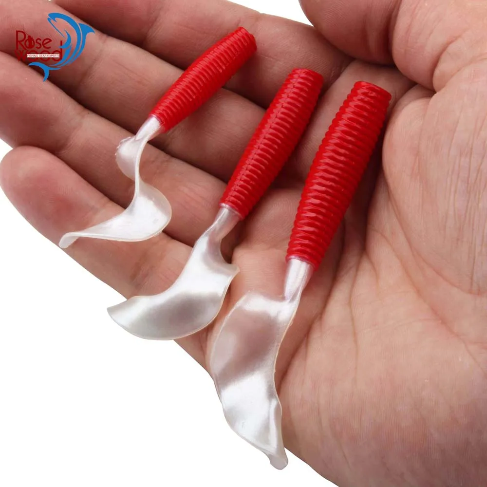 

Super Long Curly Tail Soft Lure Grub Worms 1.5g/2.7g/3.8g 8PCS Soft Worm Bait Fishing Lure For Jig Head, Texas Rig, Calolina Rig
