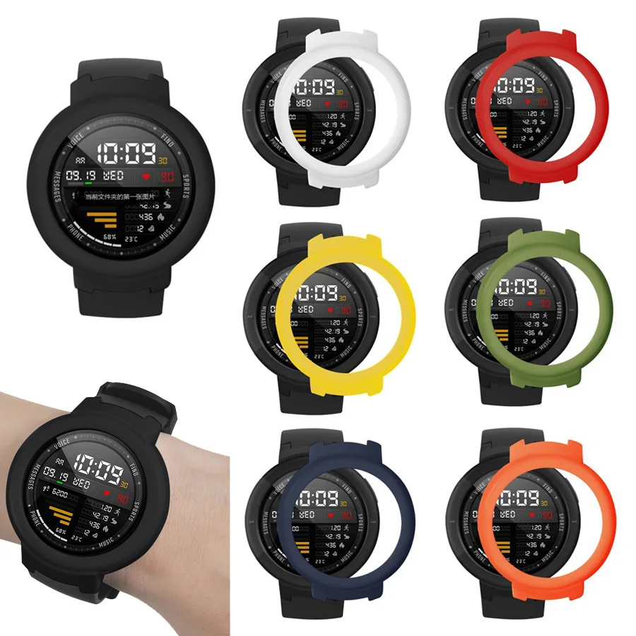 

Ultra Thin PC Hard Protective Bupmer Full Case Cover for Xiaomi Huami Amazfit Verge 3 Wearable Devices Smart Watch Accessories